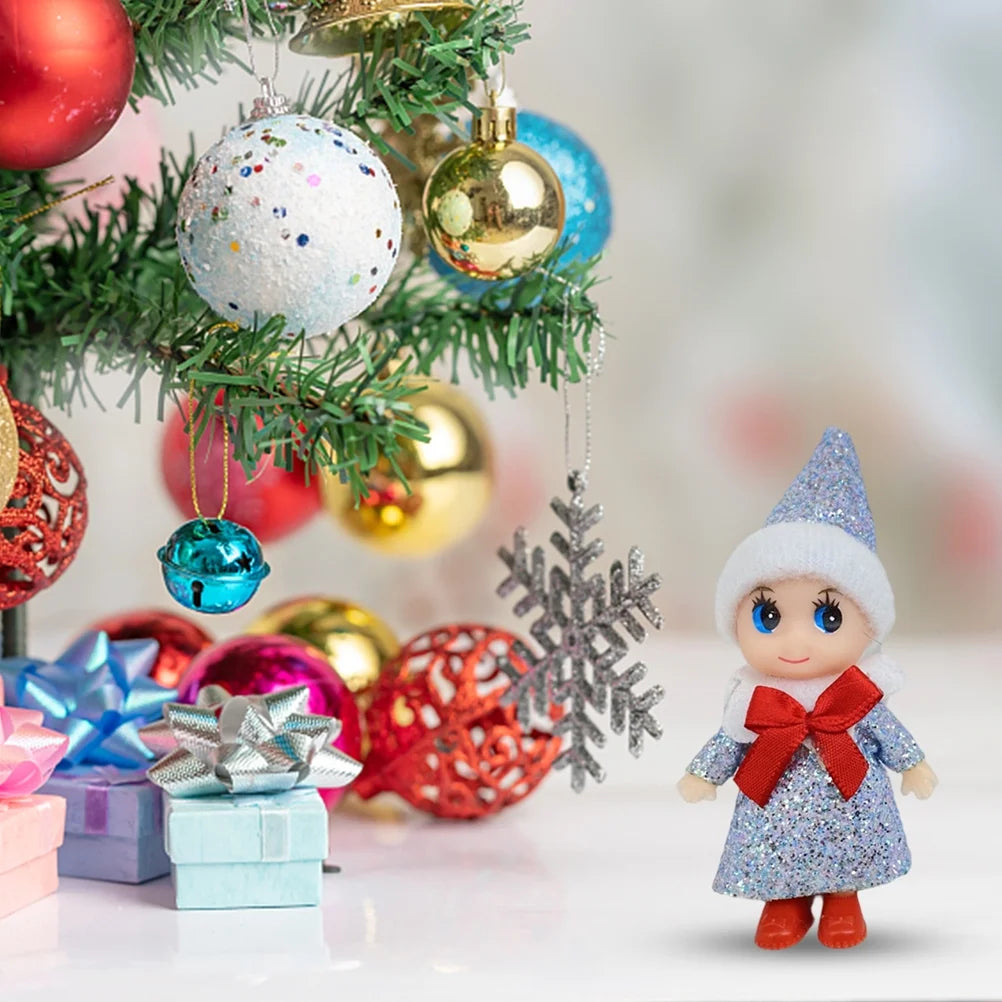 Mini Elf Baby Doll Toys 4 Pcs Christmas Tiny Elf Doll Z1649