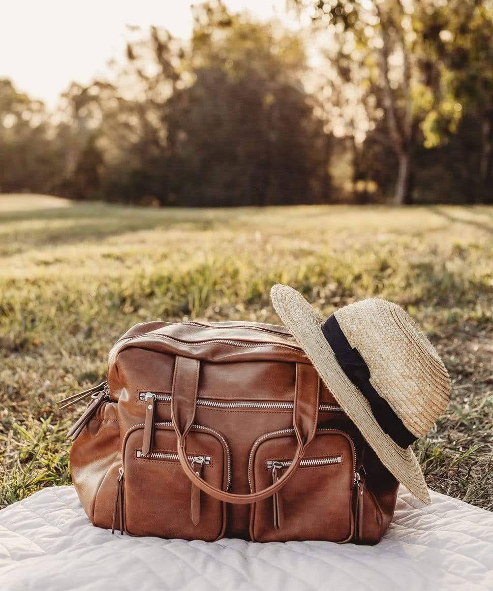 Faux Leather Nappy Bag A2861