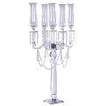 5 Arm Crystal Glass Candelabra A936