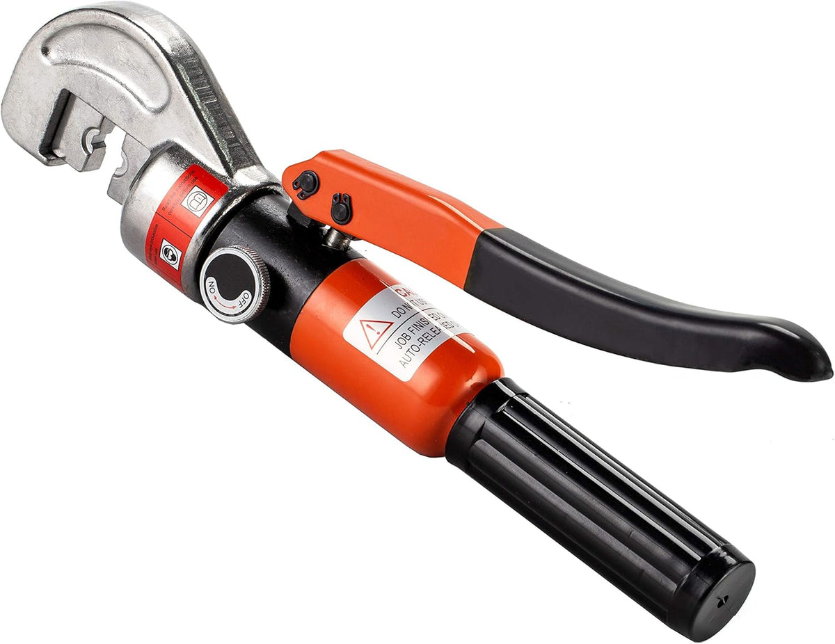10 Ton Hydraulic Cable Crimper Hand Tool for 1/8, 3/16 Stainless Steel Cable Railing Fittings C3076