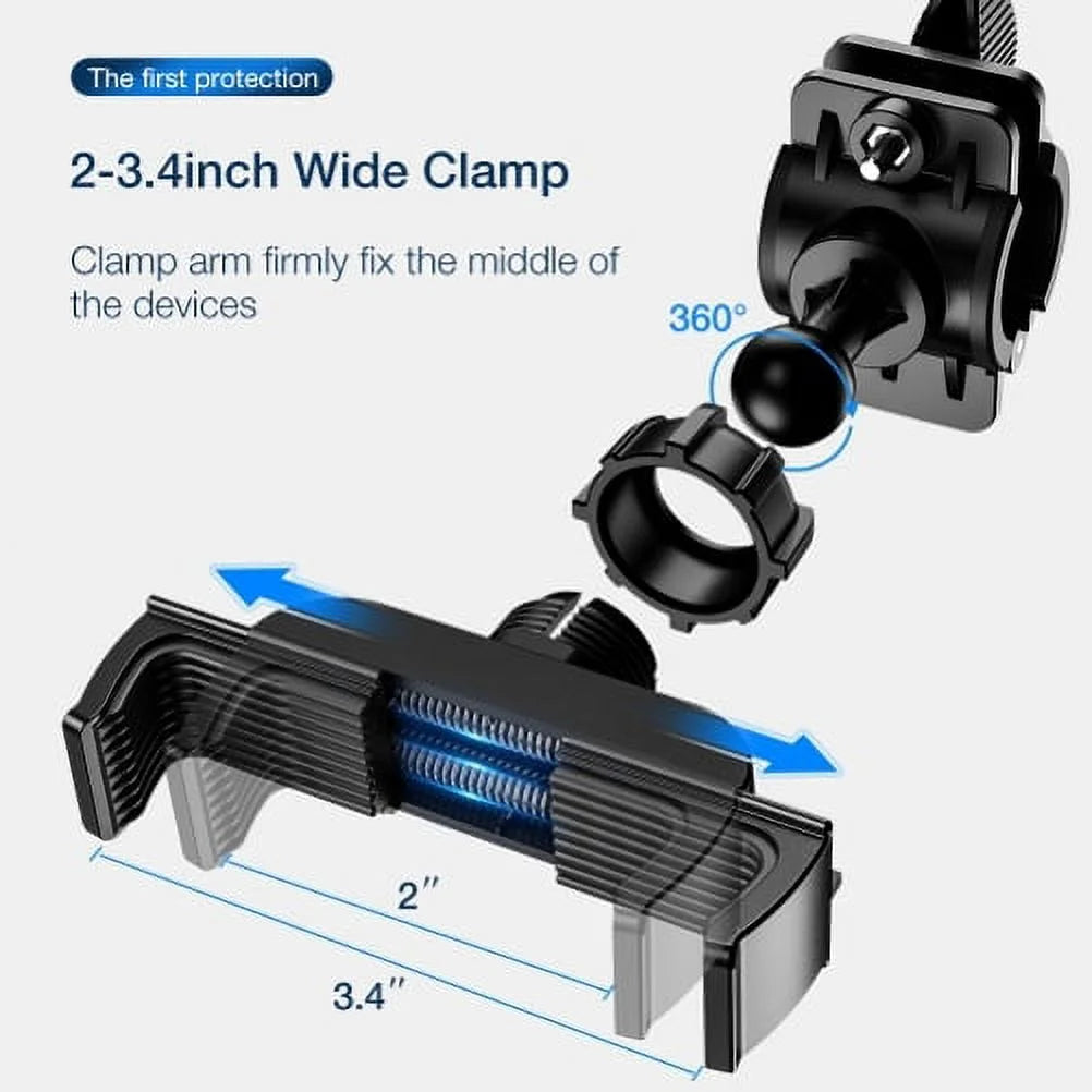 Handlebar Silicone Holder Bike Non-Slip Strap Shockproof I454294