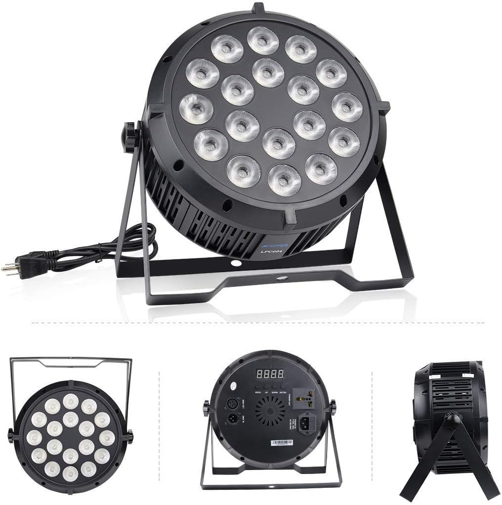 18x8W RGBW LED Washing Lighting Disco Lights with DMX-512 Sound Activated Strobe Lights C261500