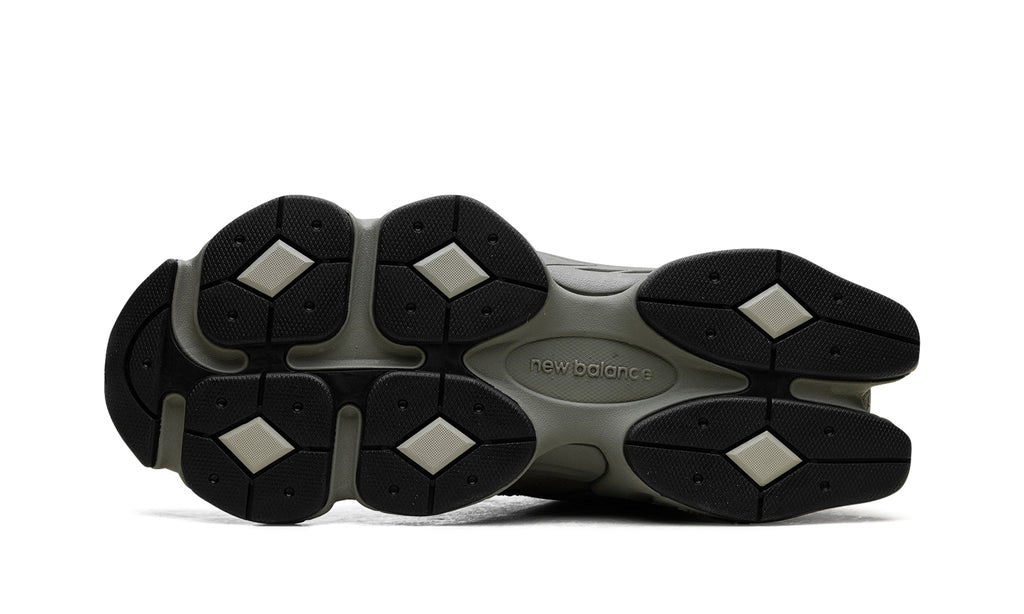New Balance 9060 Sneakers - Olive Green and Grey with Cream Accents