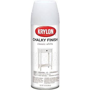 12 oz Set of 6 Classic White Chalky Finish Spray Paint Q107