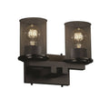 Matte Black 2-Light Bath Bar C5073