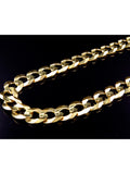 10K Yellow Gold Cuban Chain 11.5 MM 20-30" I76506