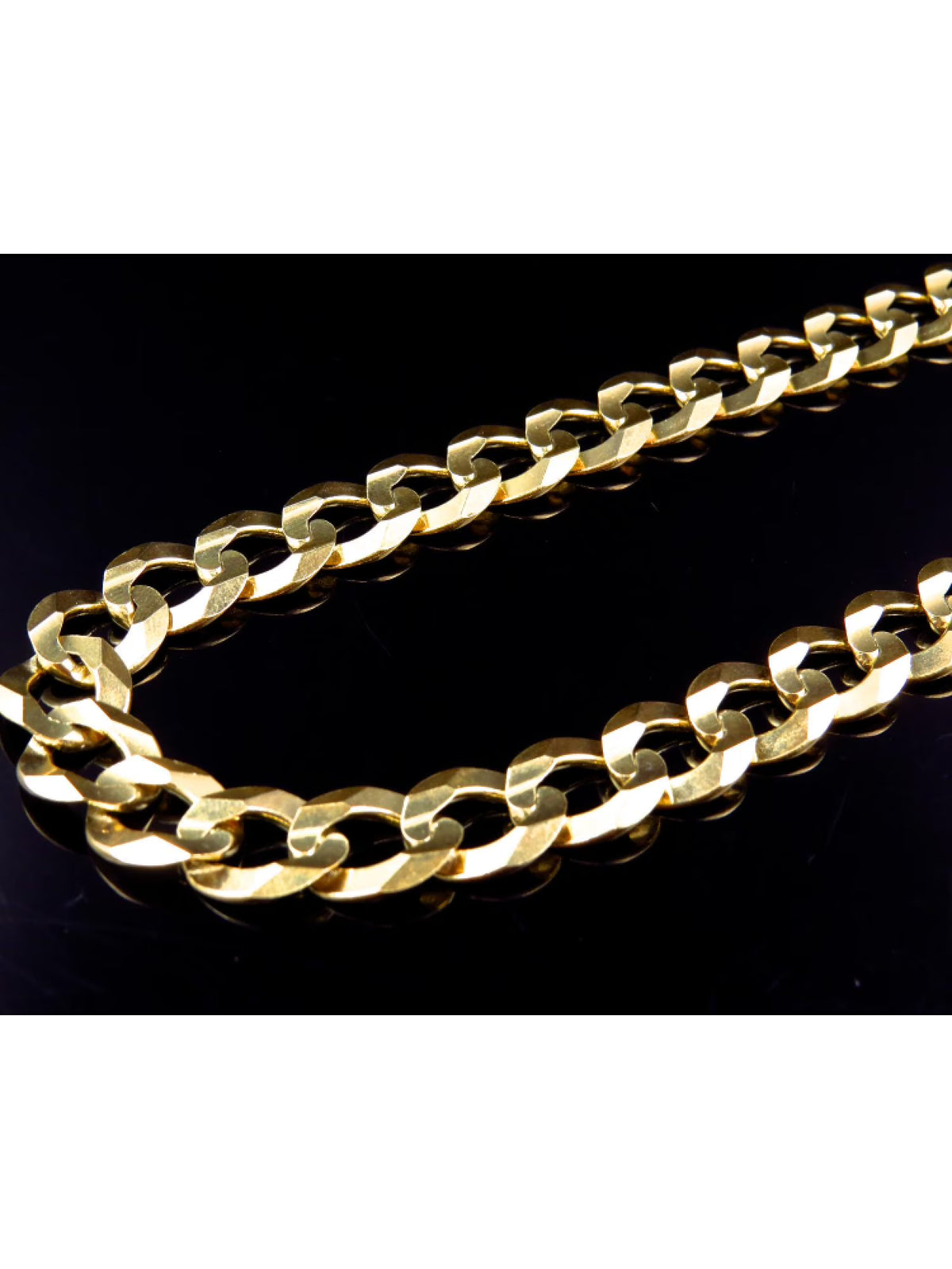 10K Yellow Gold Cuban Chain 11.5 MM 20-30" I76506