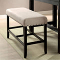 Antique Black Finish Counter Ht. Bench L9701