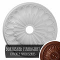 Hand-Painted Burnished Mahogany Ceiling Medallion Y17238
