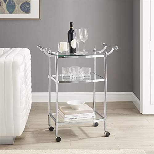 Metal Bar Cart in Chrome E445228