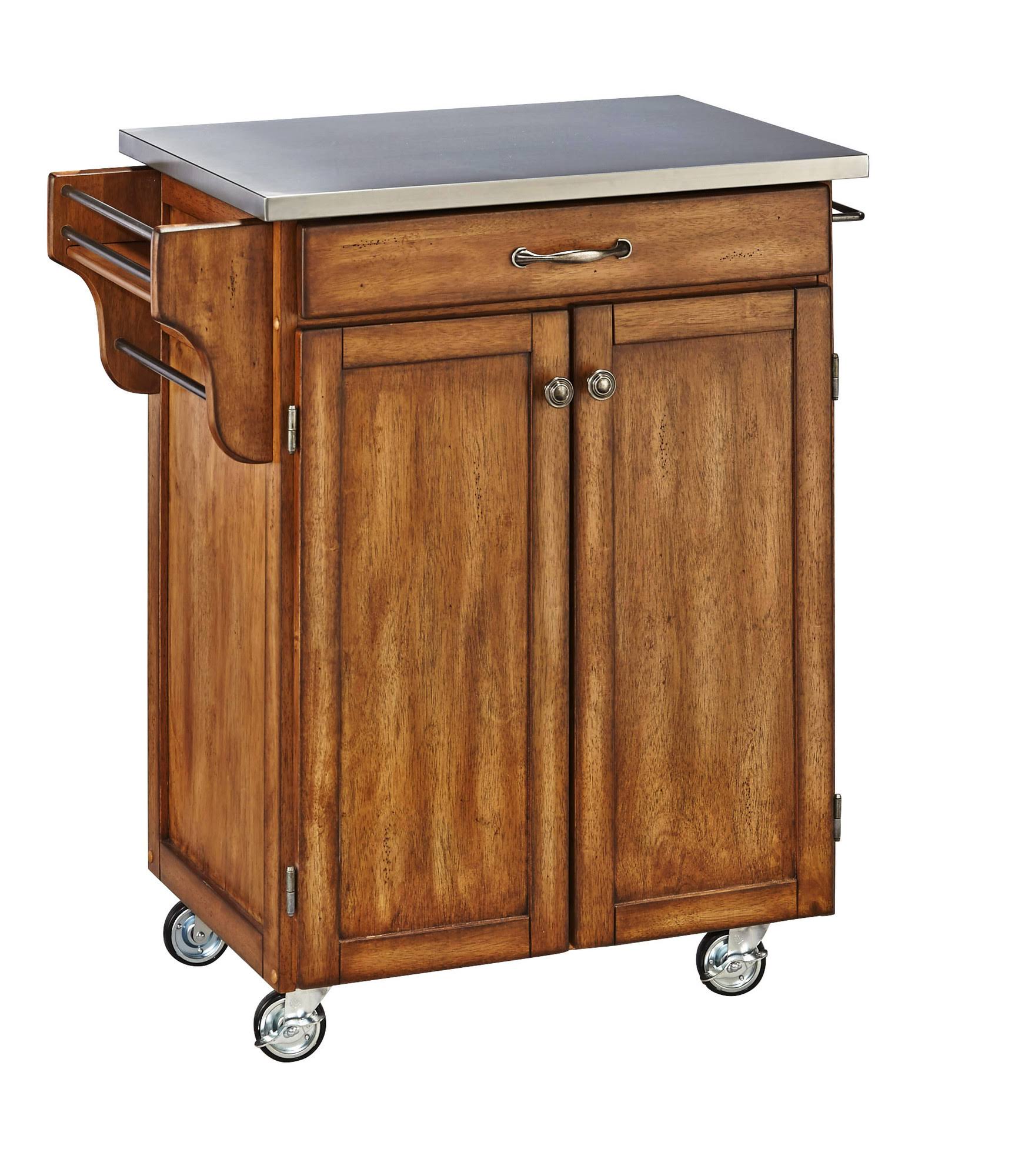 Kitchen Cart with Stainless Steel Top T653