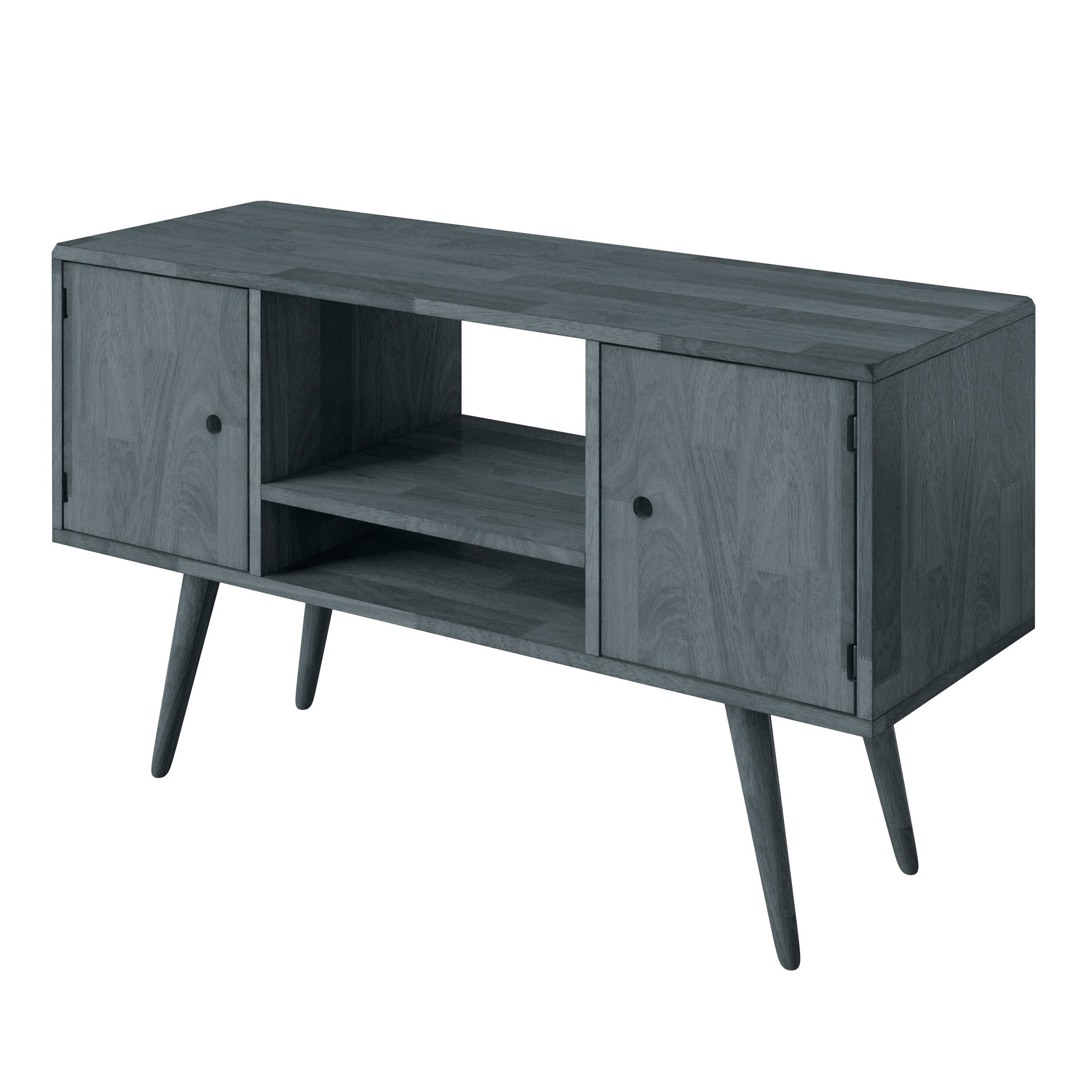 Brown Wood Entertainment Cabinet with Doors W204428