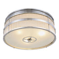 Polished Nickel 3-Light Flush Mount P7997