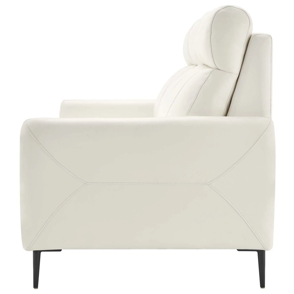 White Leather Sofa Y1114