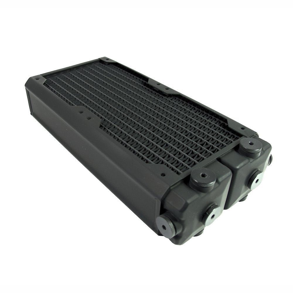 Black Ice SR2 Multiport Black Carbon Radiator - 240mm X1458