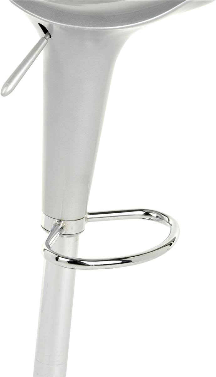 Silver Bar Stool with Adjustable Height O398