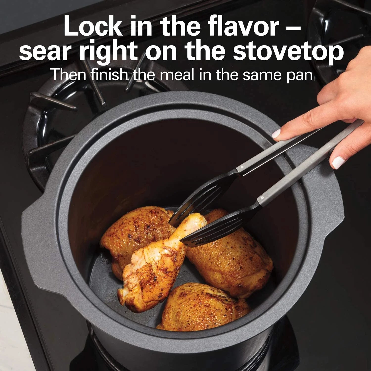 10 Quart Programmable Slow Cooker with Stovetop Safe Crock & 8 Quart Programmable Slow Cooker Y282