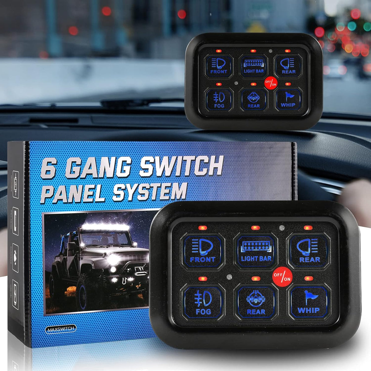 6 Gang Switch Panel with Touch Screen G829