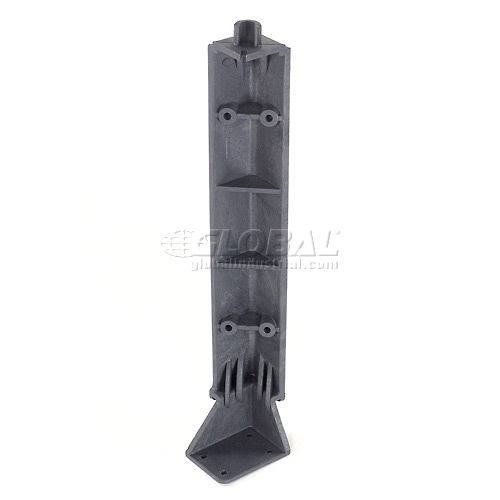Plastic 2 Shelf Utility Cart with Rubber Casters P295375