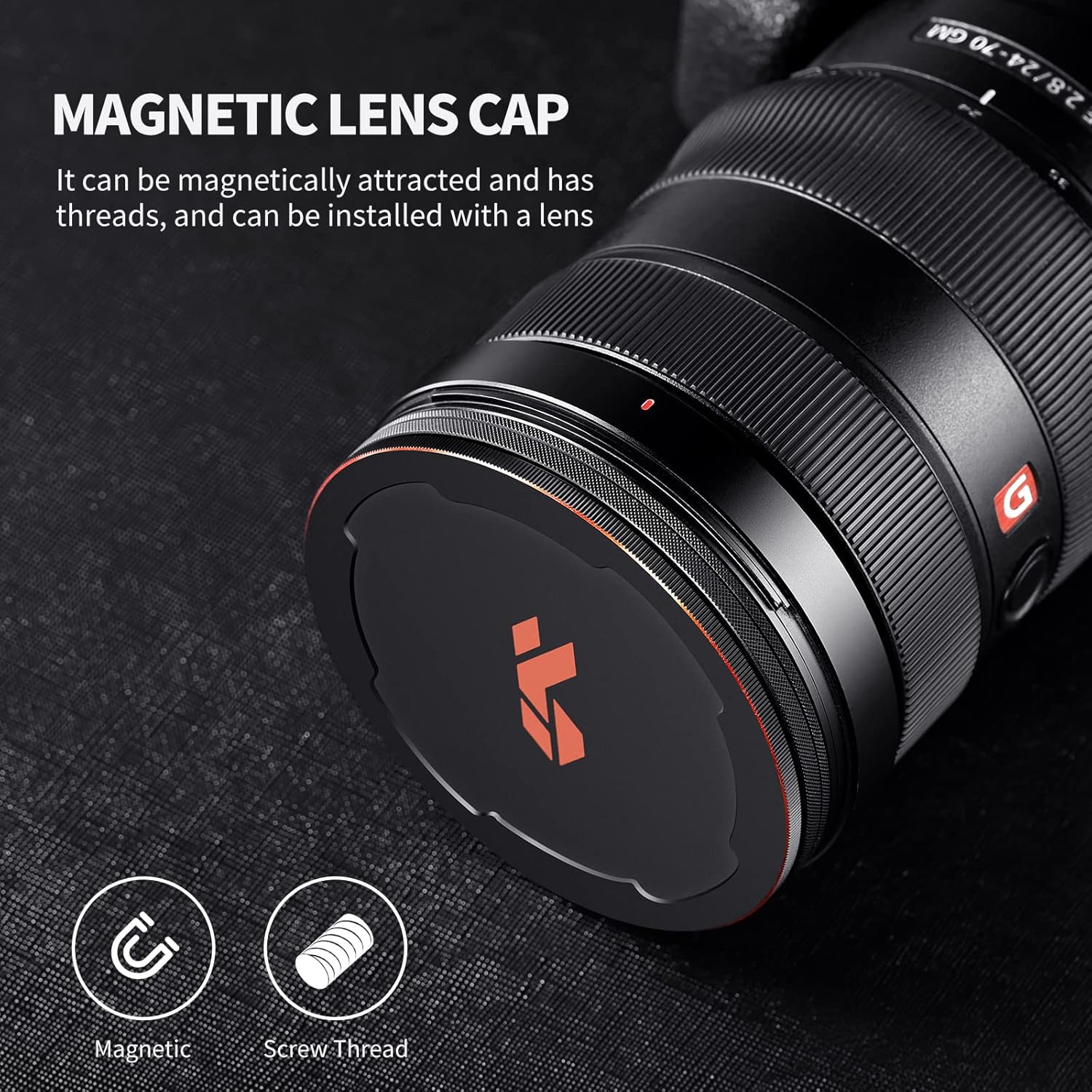 55mm Magnetic ND64 Lens Filter 6-Stop Fixed Neutral Density Filter Pack of 2 M8782