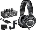 Closed-Back Professional Monitor Headphones with 90° Swiveling Earcups (Black) I89088
