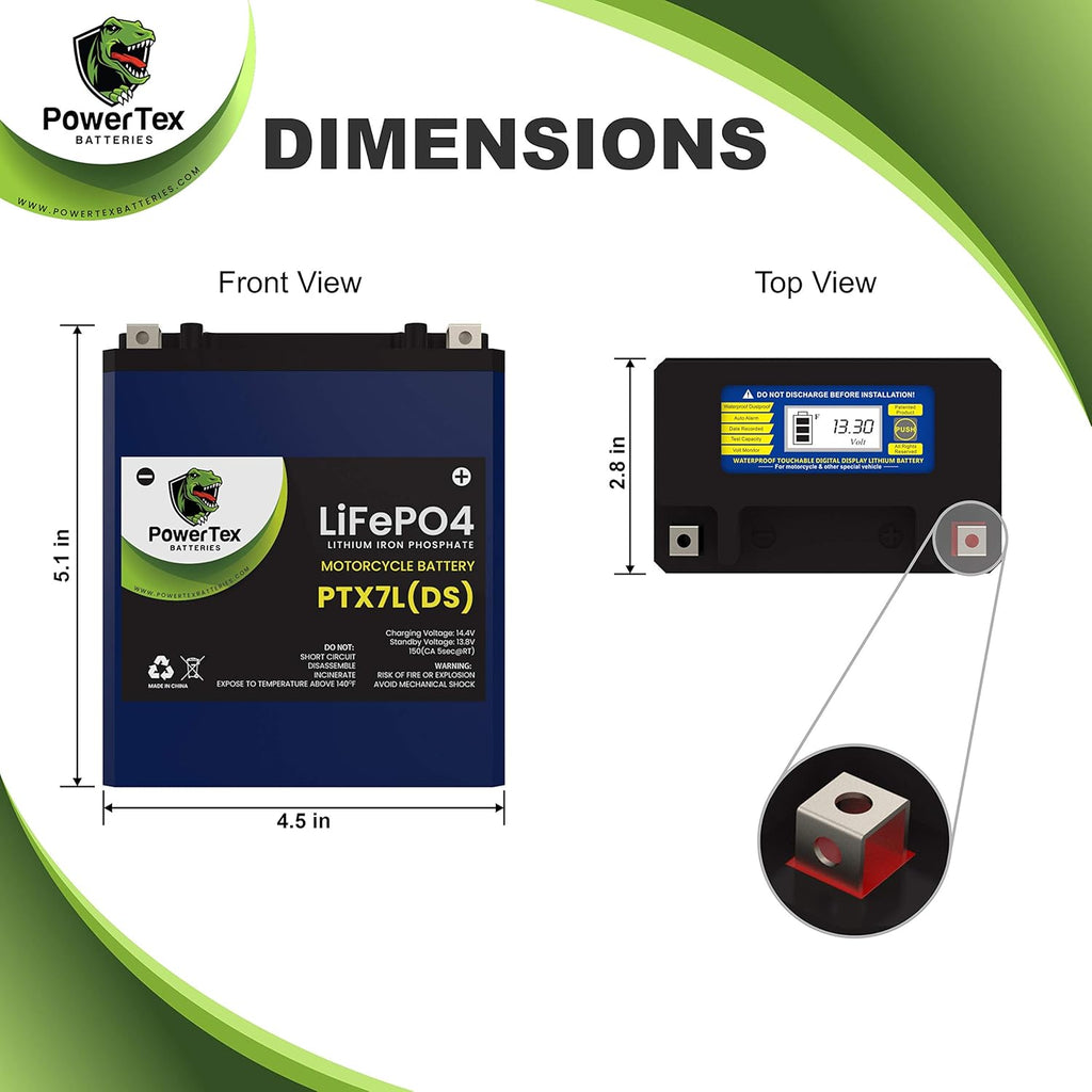 Lithium Ion LiFePO4 Motorcycle Battery U974057