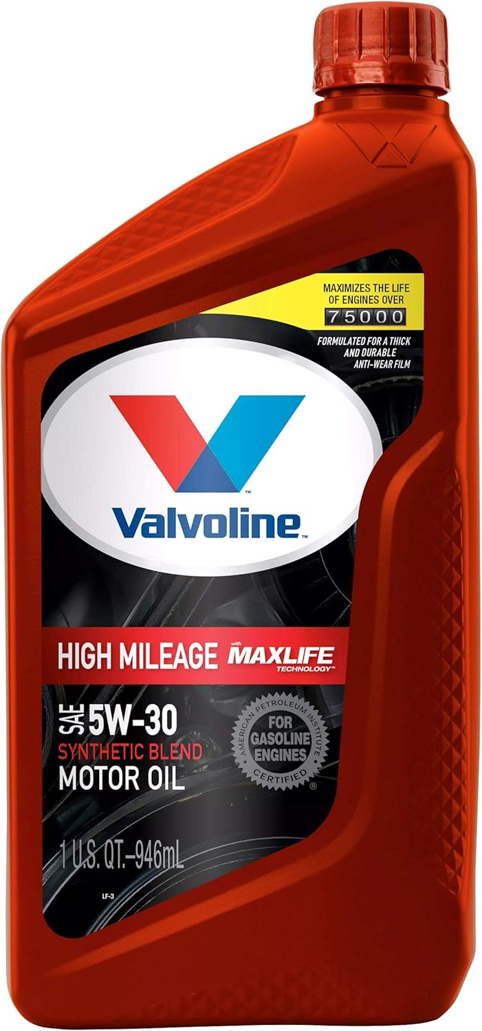 SAE 10W-40 Synthetic Blend Motor Oil 5 QT, Case of 3, Pack of 2 S909
