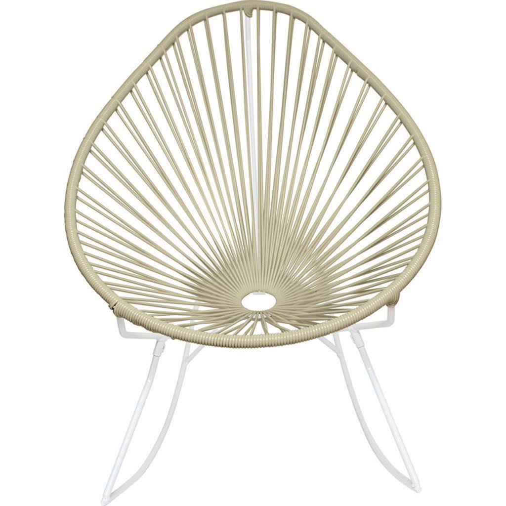 White/Ivory Rocker Chair E9891