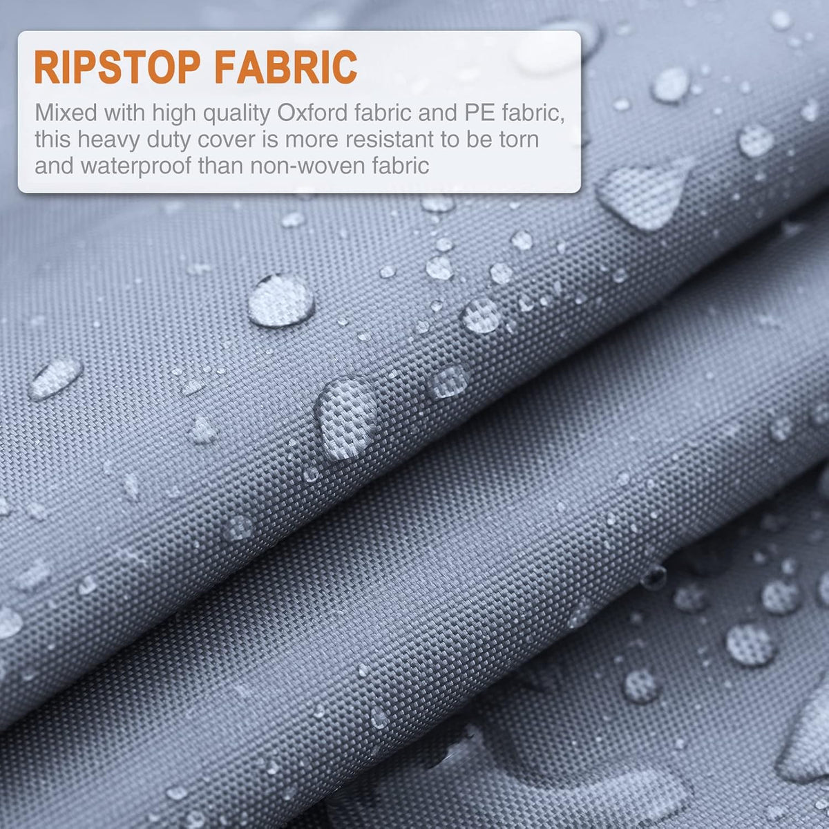 Waterproof Travel Trailer RV Cover with 4 Gutter Spout Covers and 2 Windproof Straps B686003