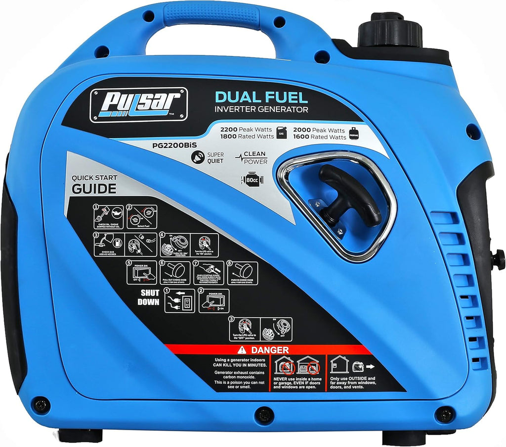 2,200W Portable Dual Fuel Quiet Inverter Generator K70790