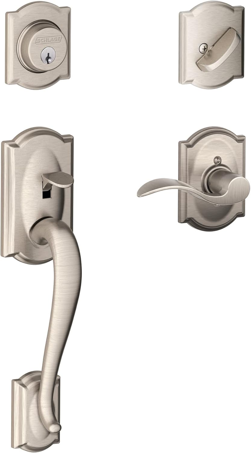 Aged Bronze Front Entry Handleset with Deadbolt Q214562
