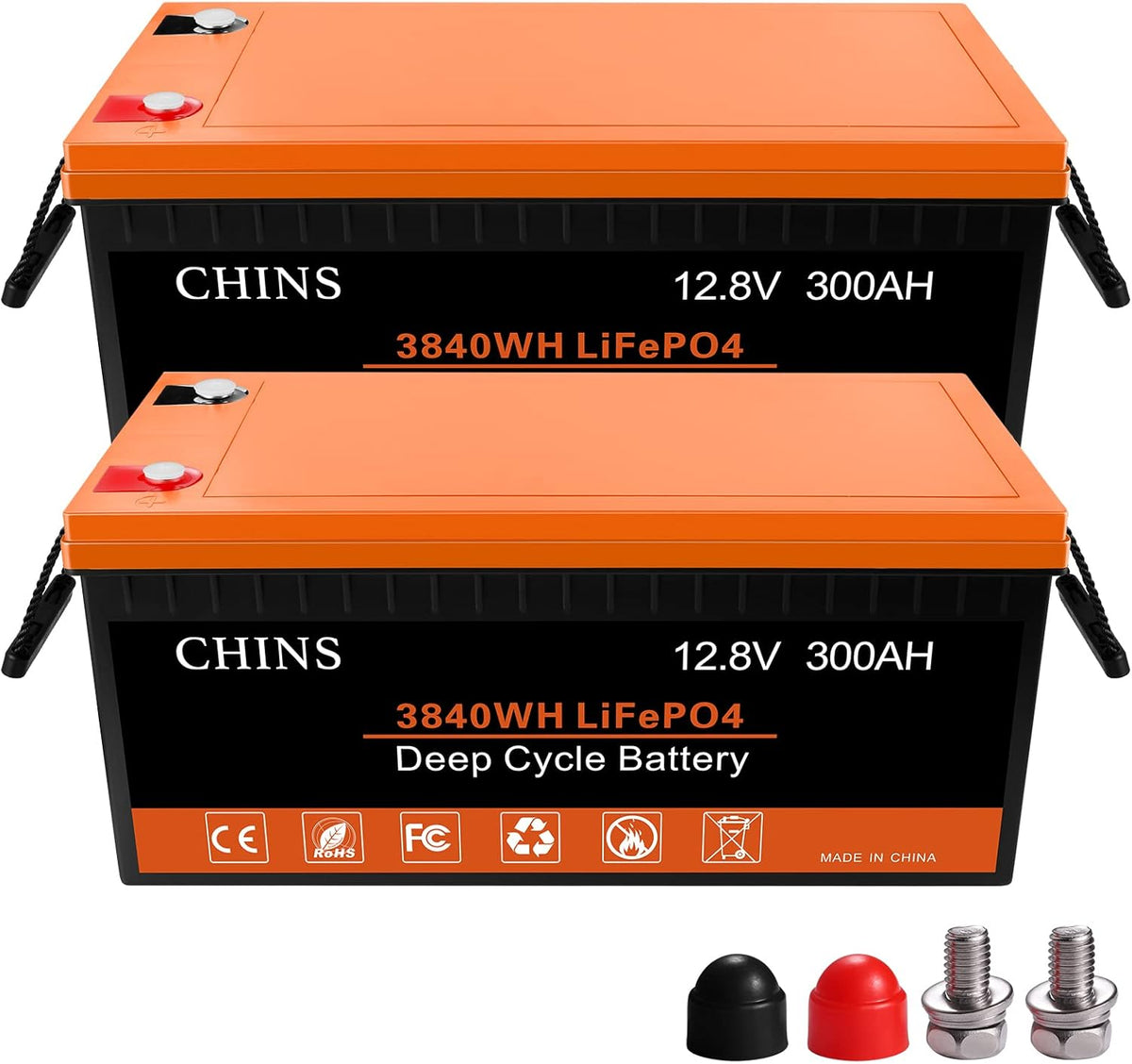 12V 100AH LiFePO4 Lithium Battery with Built-in 100A BMS P330