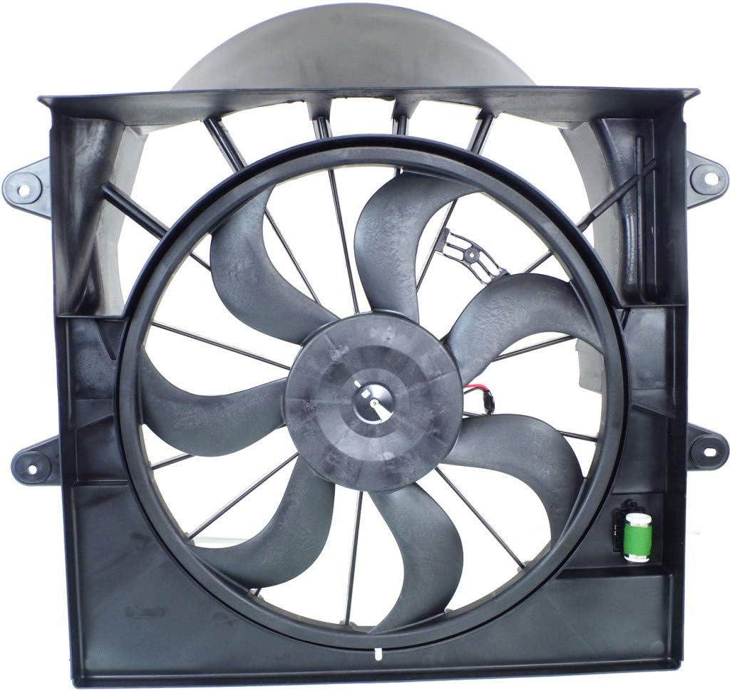 Radiator Fan for Jeep Grand Cherokee 2009 2010 Single Fan 3.7L 4.7L Engine T809