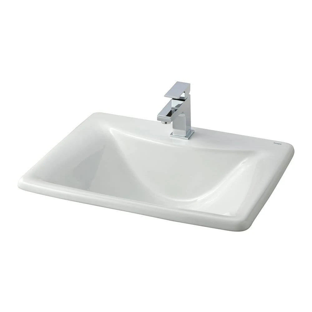 White Drop-In Basin Sink W3100