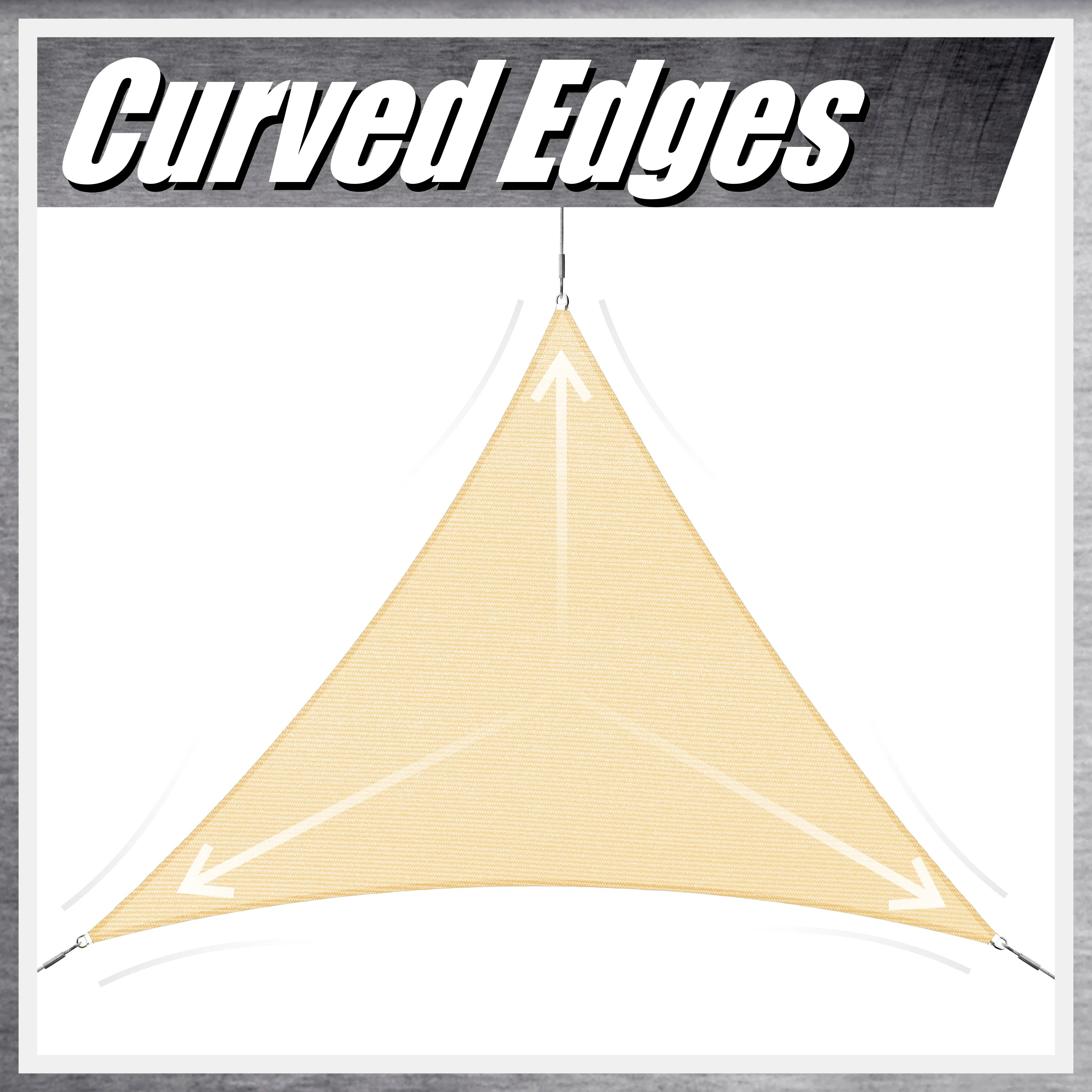 Black Right Triangle Sun Shade Sail Canopy Awning P922932