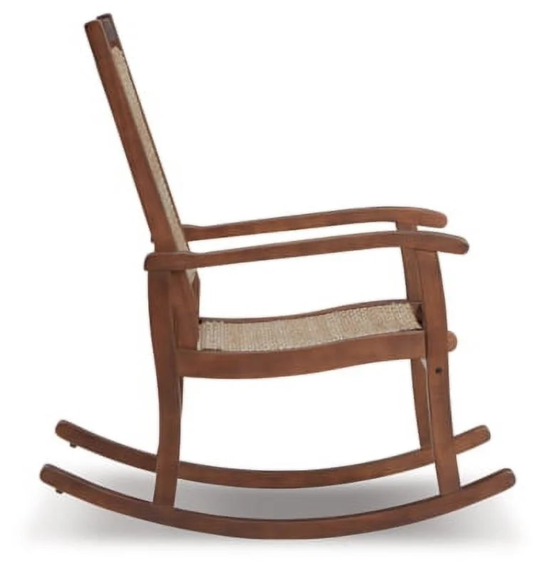Brown/Natural Rocking Chair E156