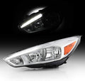 Halogen Chrome Housing LED DRL Headlight Headlamp Assembly D3740