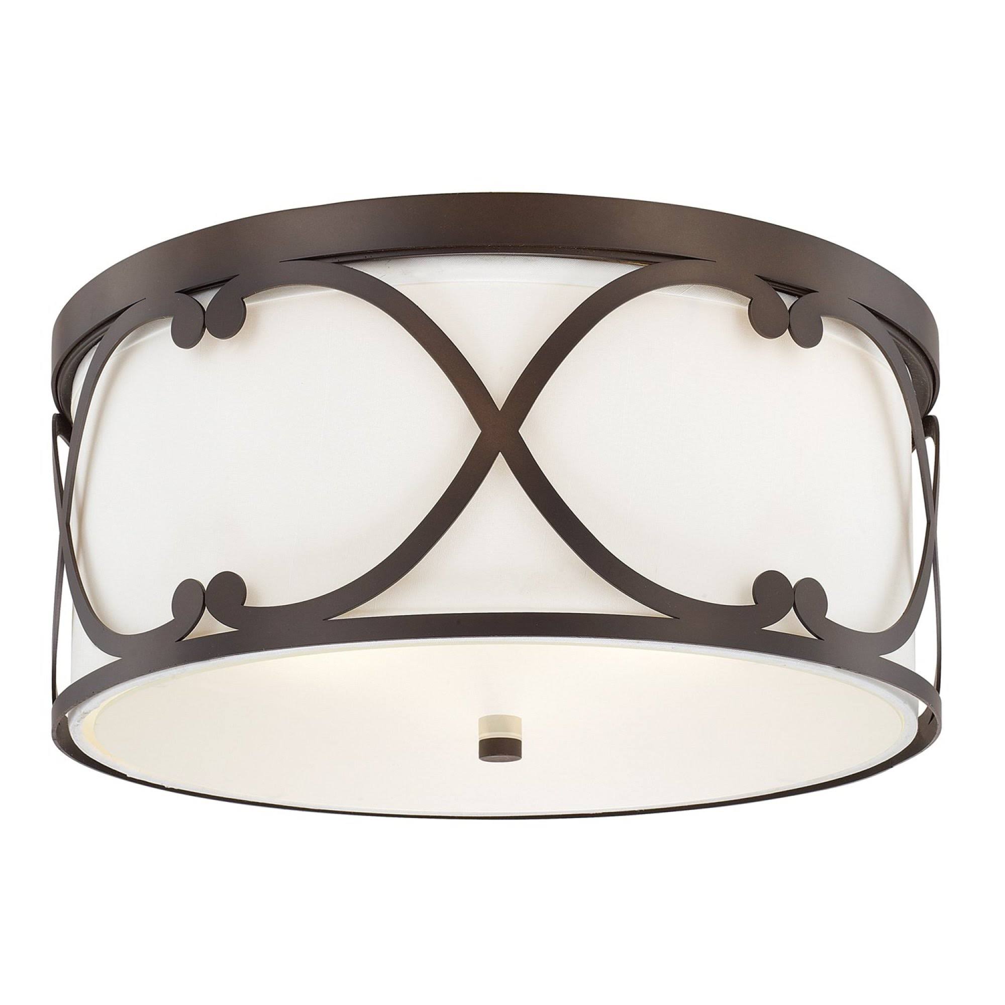 Burnished Bronze Flush Mount Light J2561