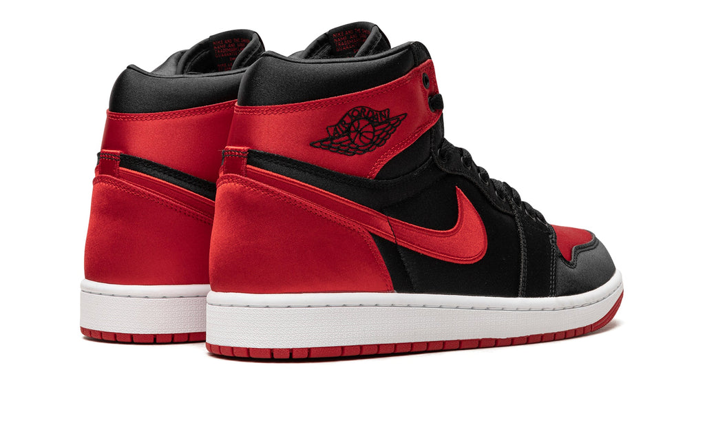 Air Jordan 1 Retro High OG Sneakers - Black and Red with White Midsole