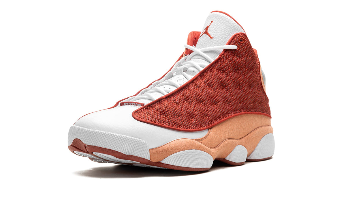 Air Jordan 13 Retro Sneakers - Rust Red, Peach Orange and White