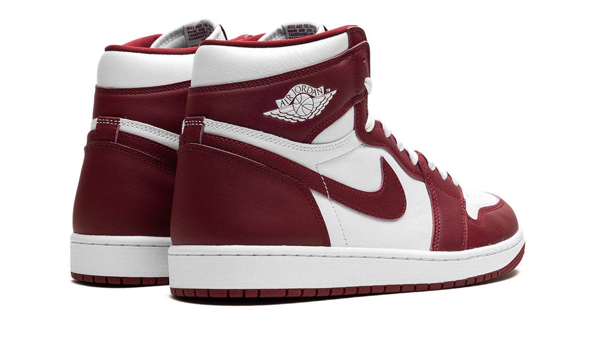 Air Jordan 1 Retro High OG Sneakers - Burgundy and White