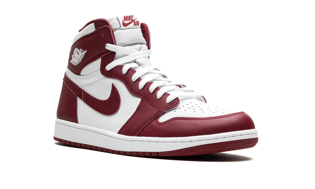 Air Jordan 1 Retro High OG Sneakers - Burgundy and White
