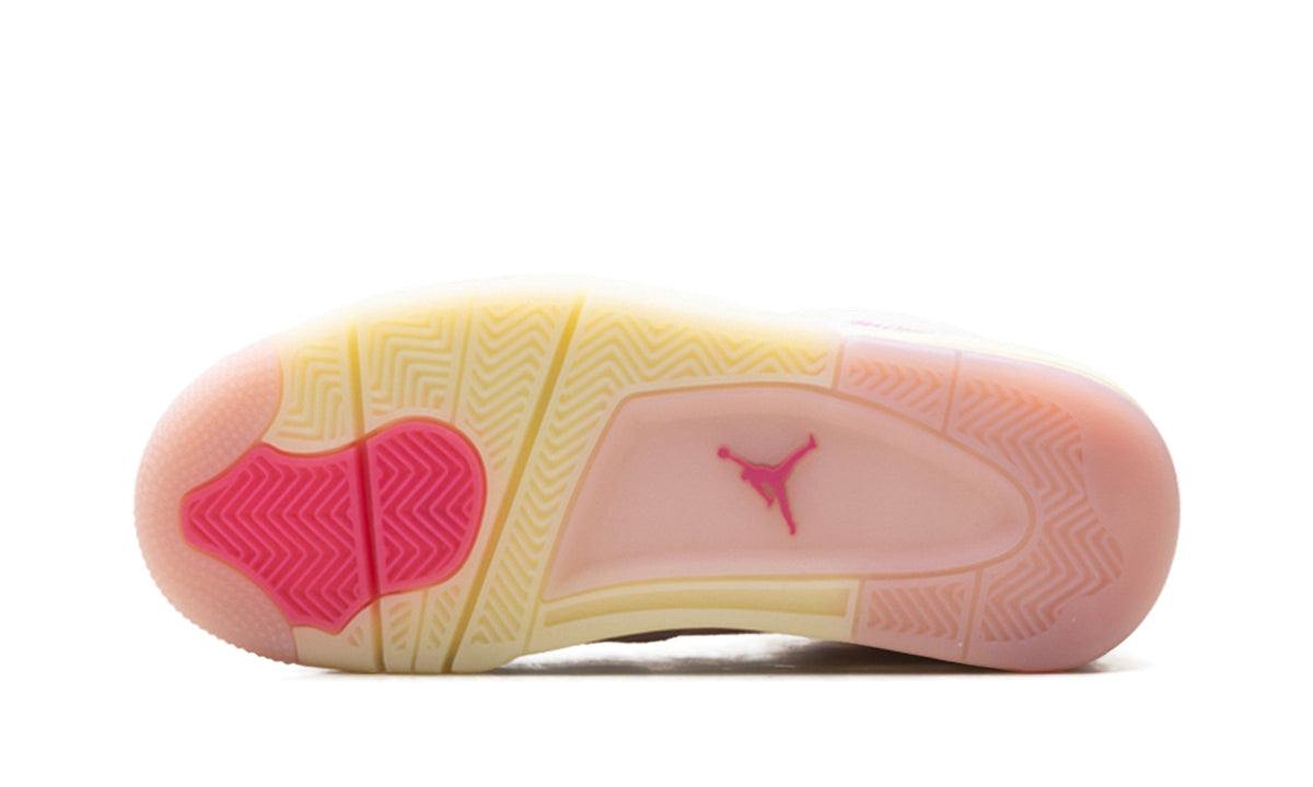 Air Jordan 4 Retro Sneakers - Pastel Pink and Cream