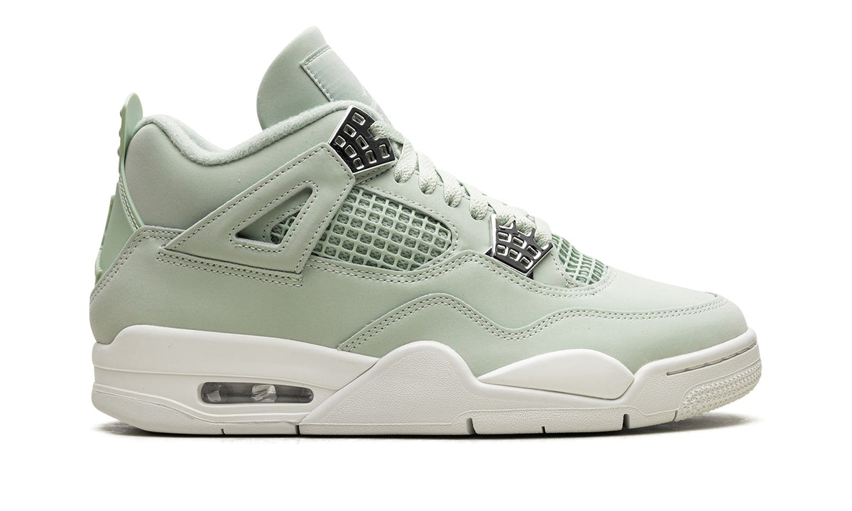 Jordan Mint Green Sneakers with Chrome Lace Wings