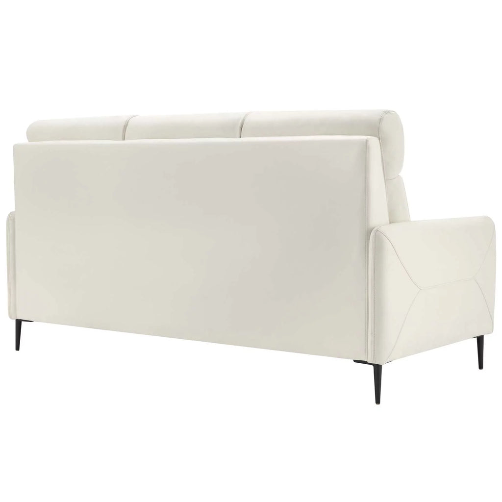White Leather Sofa Y1114
