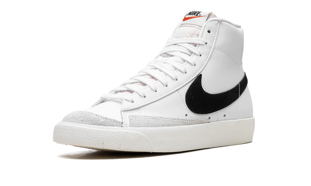 Nike Blazer Mid '77 Vintage Sneakers - White/Black with Light Grey Overlays