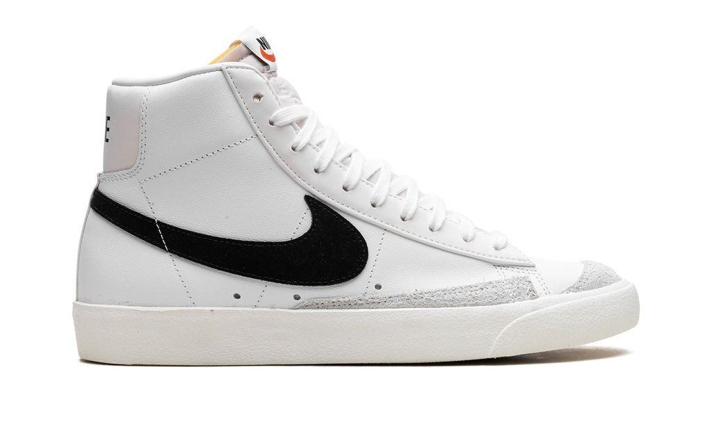 Nike Blazer Mid '77 Vintage Sneakers - White/Black with Light Grey Overlays