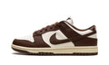 Nike Dunk Low Sneakers - Dark Brown & Off-White with Cream Midsole