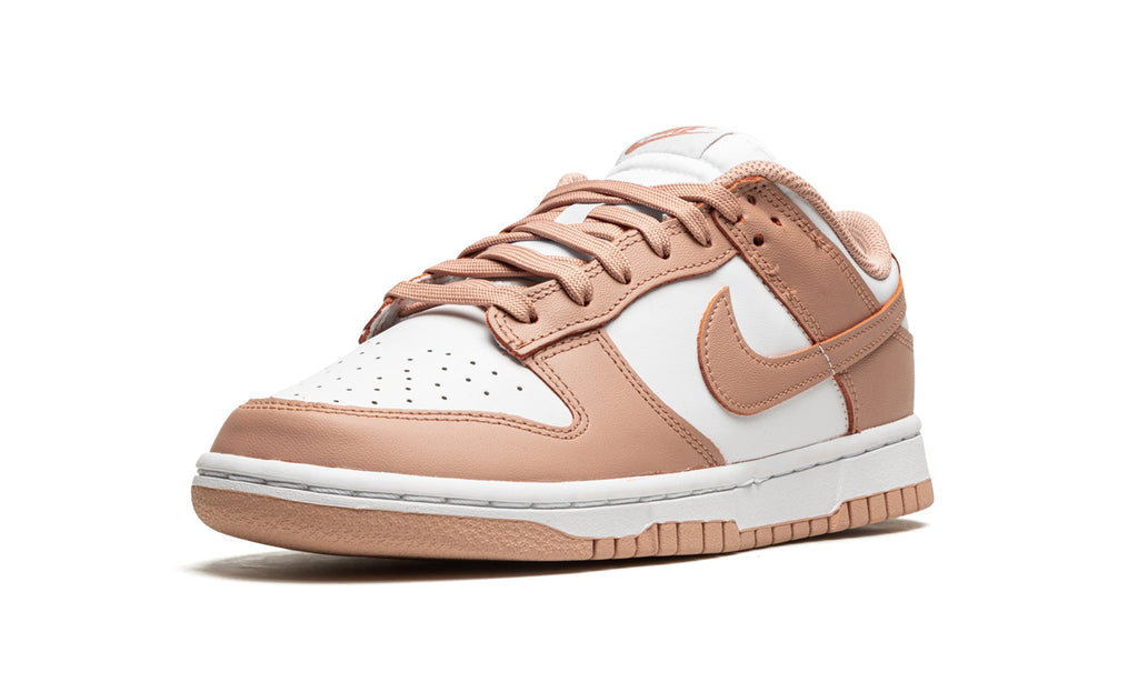 Nike Dunk Low Sneakers - Peach Pink and White