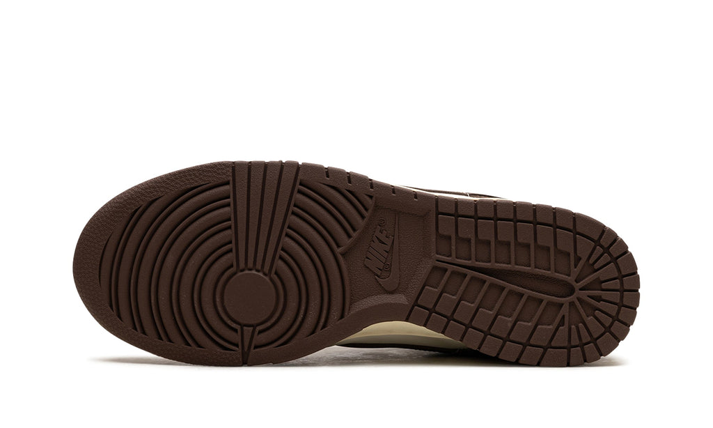 Nike Dunk Low Sneakers - Dark Brown & Off-White with Cream Midsole